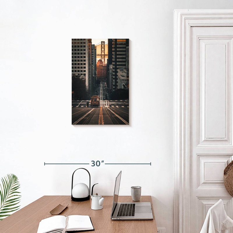 Aime Cable Car In San Francisco, 24" H x 16" W