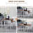 55" Solid Wood Kitchen Table