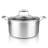 NutriChef 5 Quarts Non-Stick Stainless Steel Stock Pot
