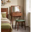Solid Wood Vanity with Mirror and Seat