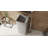 Badeloft Square Stone Resin Freestanding Pedestal Bathroom Sink SB-01-MGRY in Matte Gray-71525565