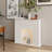 White Manufactured Wood Electric Fireplace