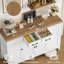 Buffet décoratif 4 portes avec 2 tiroirs, tablettes réglables-1574733644