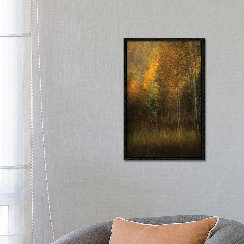 Woods 1 Piece Wall Art on Canvas, 66.04 cm H x 45.72 cm W, Black Floater Framed