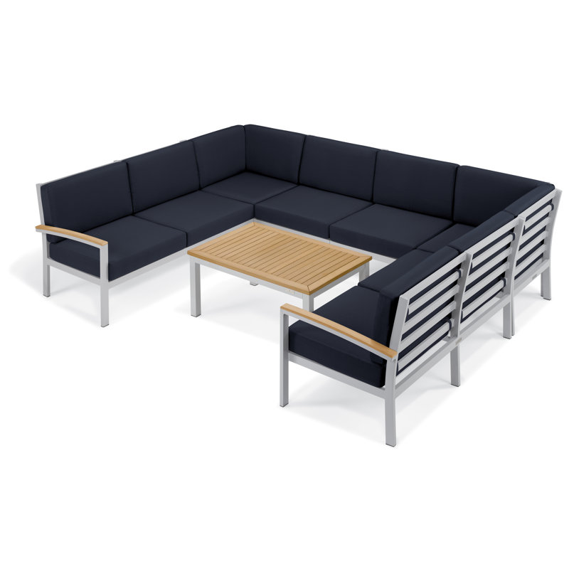 Causeuse modulaire Travira (gauche), Bleu minuit