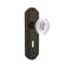Deco Plate with Decorative Keyhole and Crystal Egg & Dart Knob-317960170