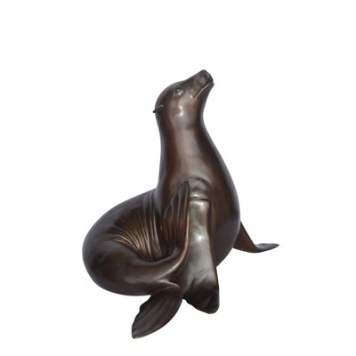 Statue sceau Emerita en bronze - Taille: L 35 po x l 24 po x H 27 po.