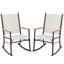Chaises berçantes de patio pour 2 personnes-1895964401