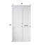 Porte pliante blanche à deux volets avec trousse de quincaillerie d'installation l 30 po x H 78 po-117228060-117228065