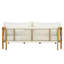 Causeuse d'extérieur moderne en corde de bois d'acacia à tissage de corde avec sièges profonds et coussins-674371149