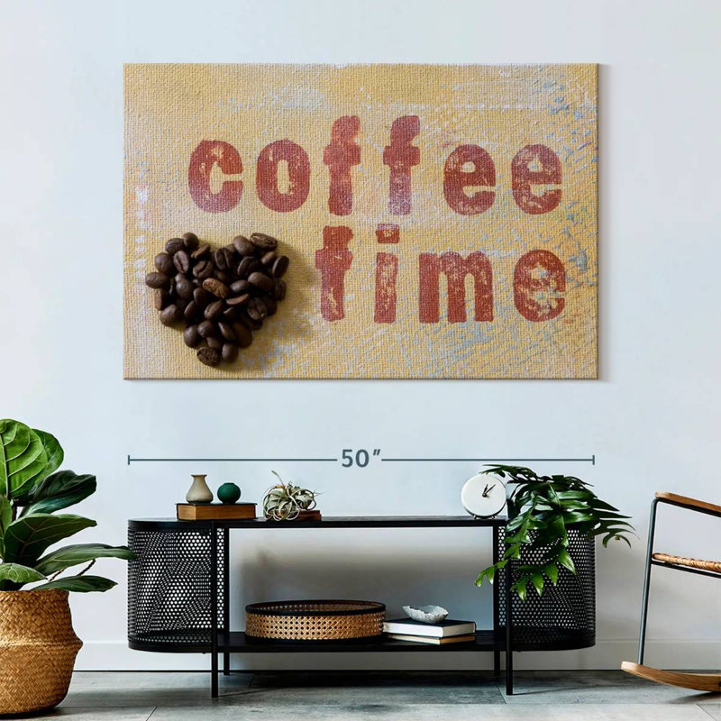 Typographie Tergel Coffee Time, H 34 po x l 51 po
