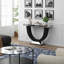 Petka Table de Consolle en Verre Miroir (120 cm)
