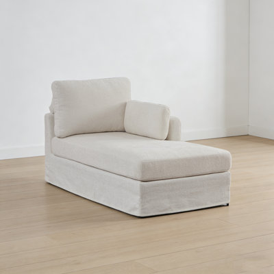 Chaise longue rembourrée L 60 po