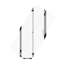 Porte de douche pivotante universelle à ajustement de 1 3/8 po avec finition en verre trempé de 1/4 po-111795552