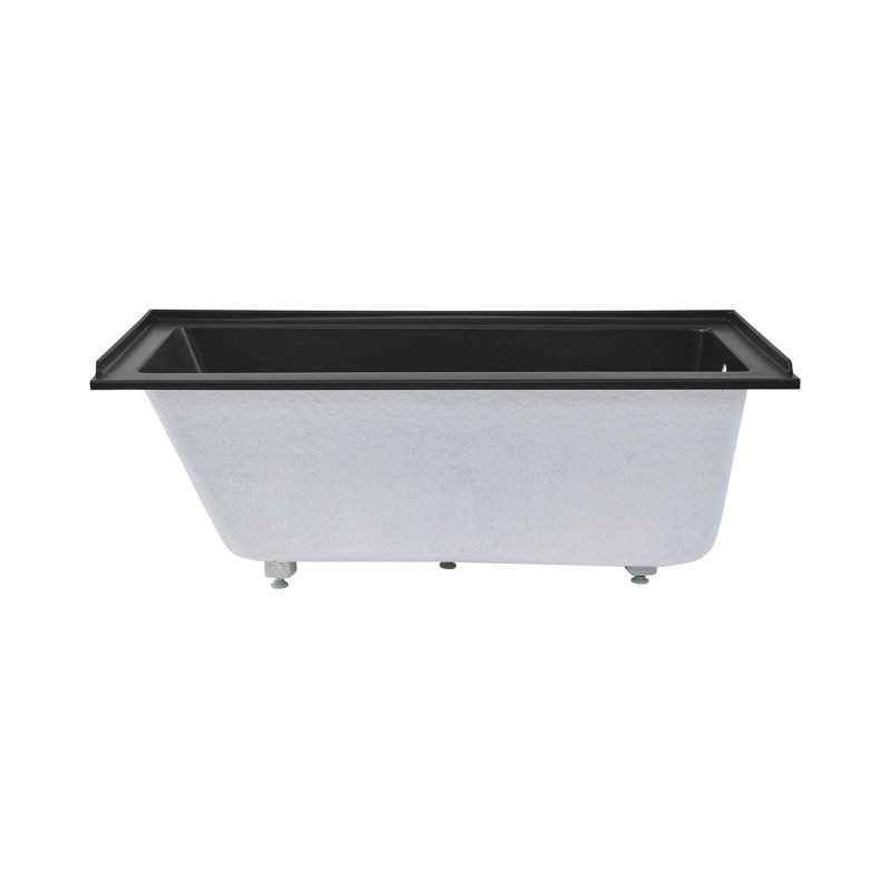 Voltaire 60" x 30" Alcove Bathtub, Right, Matte Black