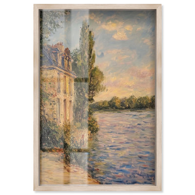Décoration murale Nostalgic Peace Shadowbox par Art Remedy, cadre blond, 37 x 55