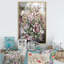 Grunge rose gris, fleurs d'été - décoration murale traditionnelle en toile-1450931006-1450931005