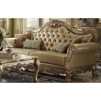 Marissa 86.5"" Faux Leather Rolled Arm Sofa -  Astoria Grand, 5E2ED83F58FA4CFE826A668973B6042F