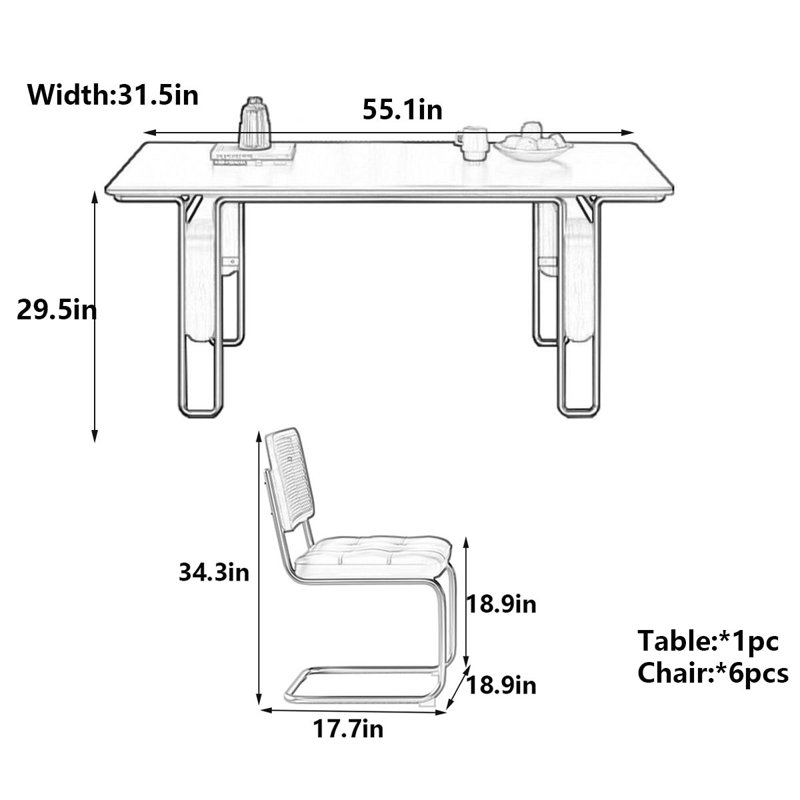 Debbera, 29.5"H x 31.5"L x 55.1"W