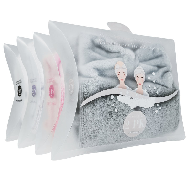 Ensemble de 2 serviettes de bain en microfibre, gris