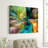 Antonio Colourful Motion Gradients of Surreal Mountains and Clouds - Painting on Canvas-55633571-55633565