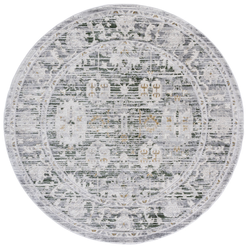 Jurrina Performance Oriental Rug, Round 6'7"