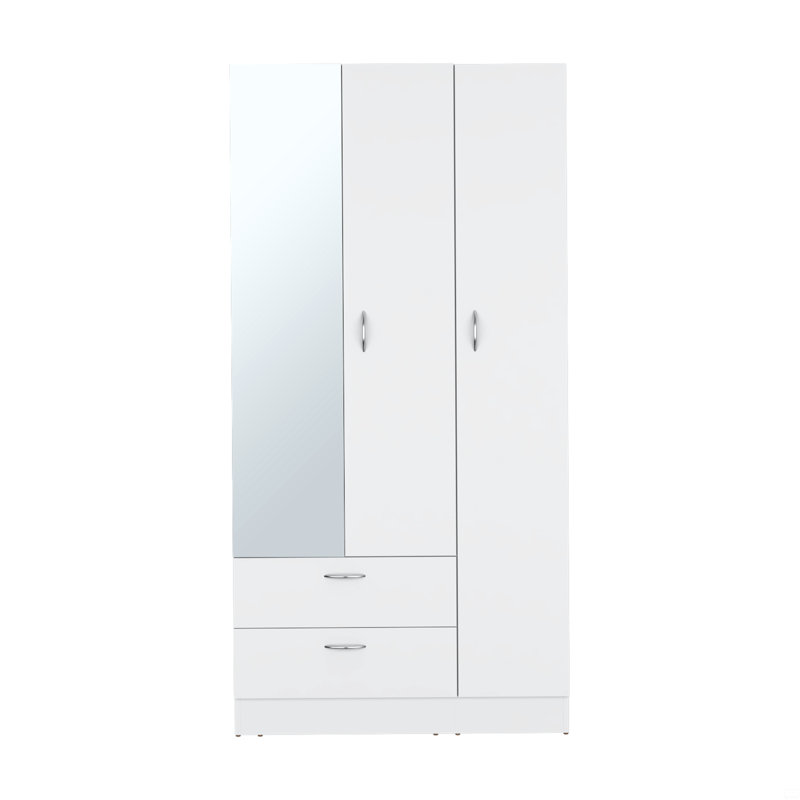 Armoire Haddam, chambre à coucher, H 71 po x l 35 po x P 17 po, Blanc