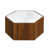 White Top/Walnut Base selected