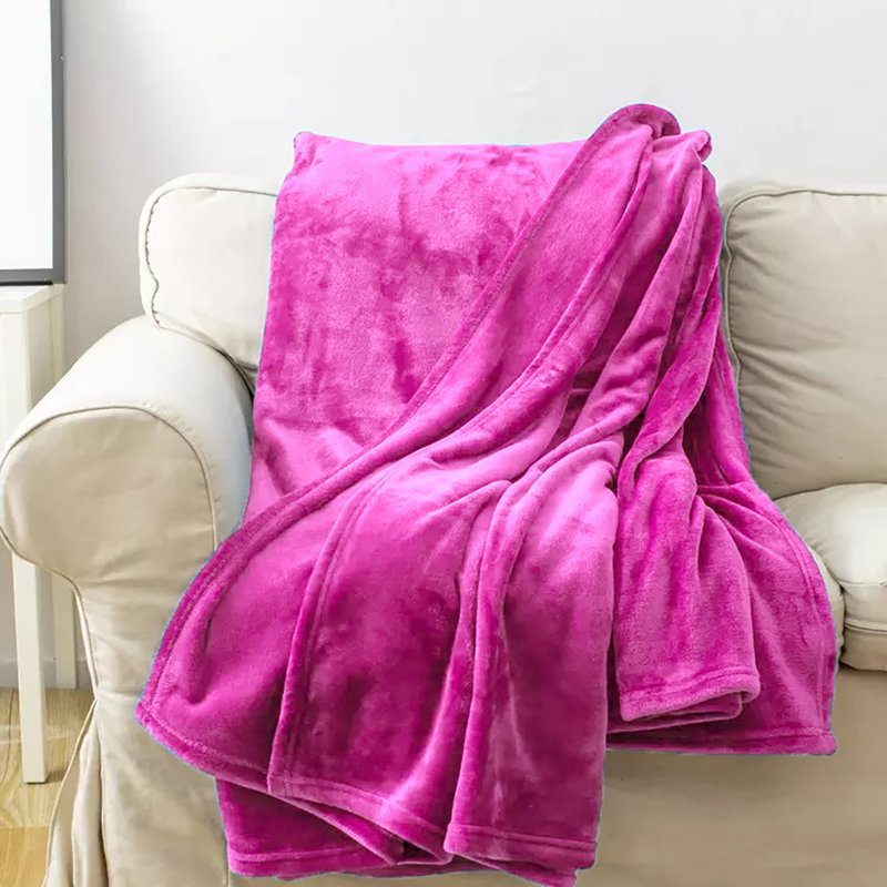  Couverture en flanelle super douce et chaude, Double, Bleu sarcelle