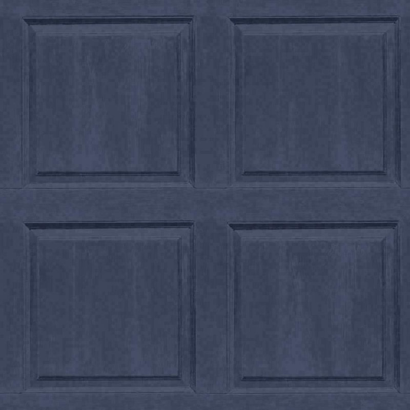  Navy Blue Washed Panel Wallpaper - Faux Paneling Effect - Visible Wood Grain Effect - Easy to Install - Paste The Paper - Feature Wall or Full Room Very On-Trend - 909601