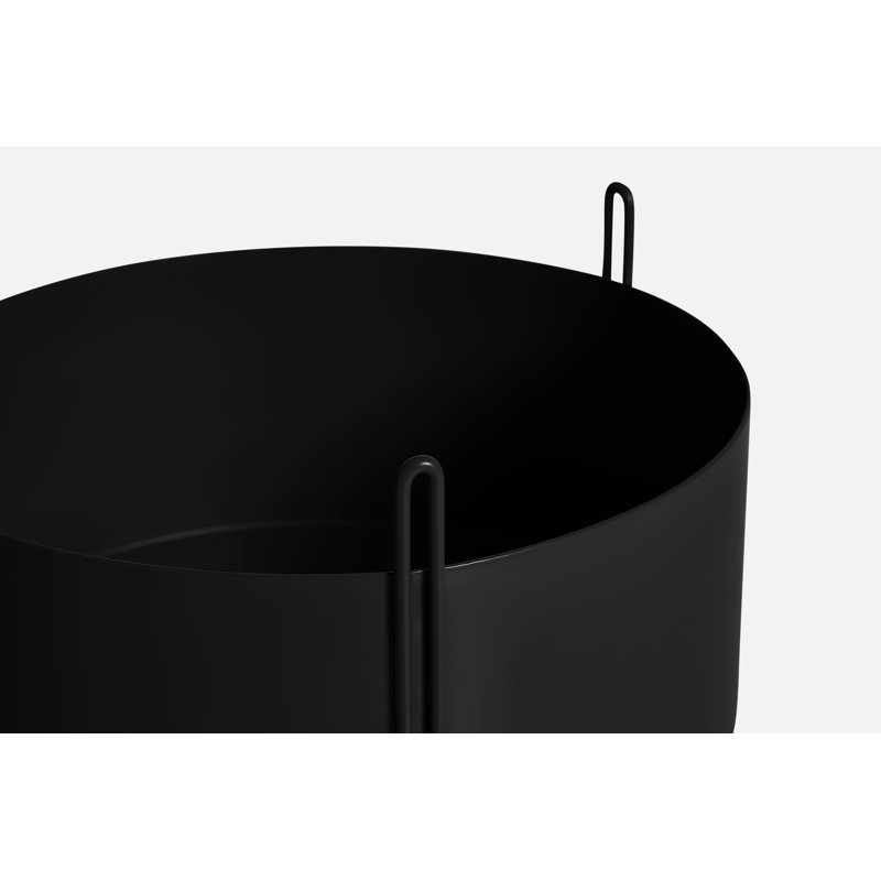 Pidestall Planter (Small), Black