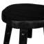 Ebonized Totem Stool (Short) ~ Inspired by its charred, sculptural presence, this 100% reclaimed stool embodies both primal craftsmanship and modern minimalism, like a relic reborn in ebony.