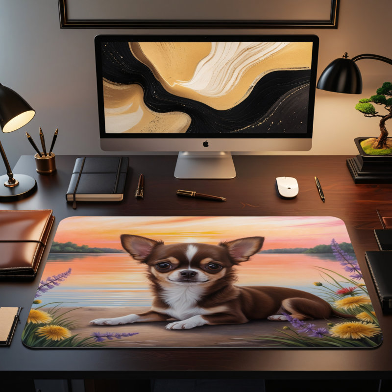 Polyester Desk Pad, 31.5x15.5