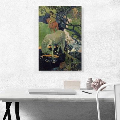 " The White Horse 1898 " by Paul Gauguin Oil Painting