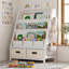 Bibliothèque pour enfants et rangement pour jouets, bibliothèque pour tout-petits à 3 niveaux avec tiroir pour le rangement de livres et de jouets