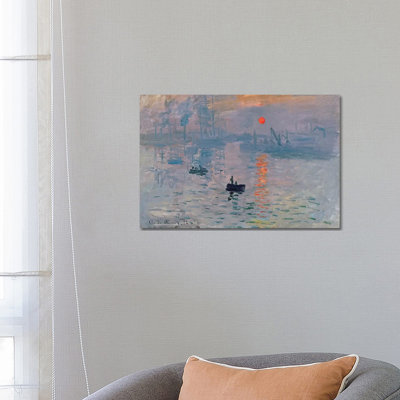 Impression: Sunrise, 1872 by Claude Monet - Painting on Canvas