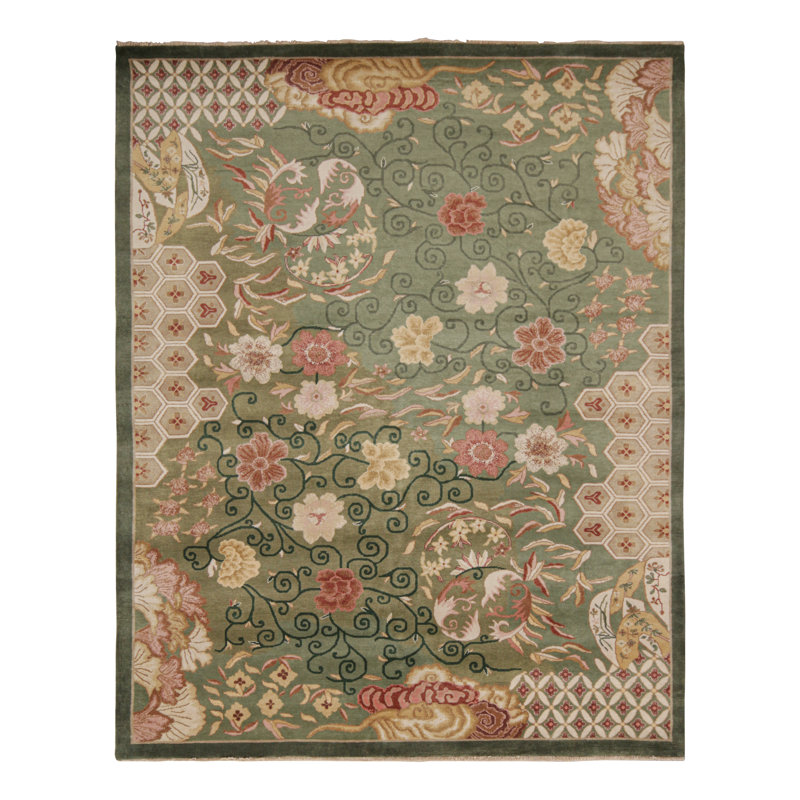 One-of-a-Kind Hand Knotted Area Rug, Rectangle 7'11" x 10'