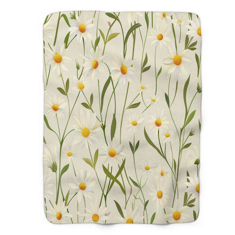 Sprintime Blooms - 1 pièce Sherpa Premium, Grand lit