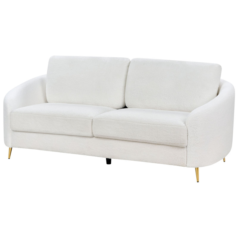 Aaronette 3 Seater Sofa, White Boucle