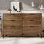 Iron 6 - Drawer Rectangle Accent Chest