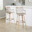 Tabouret de bar pivotant en bois massif-710954647