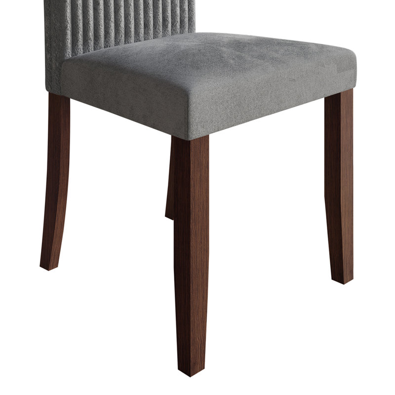 Ensemble repas, Gris, 7 pièces : table, 6 chaises
