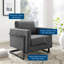 Fauteuil d'appoint en tissu Posse-663266817-580356235