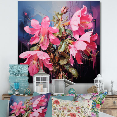 Été rose, fleurs de fuschia - Fuschia, art mural