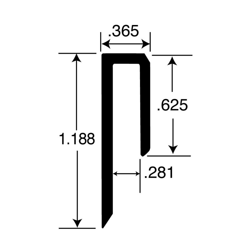 Le profilé en J Outwater en aluminium convient au matériau de moulage de capuchon en aluminium anodisé transparent (satiné) de 1/4 à 9/32 po (paquet de 18)