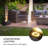 Metal Weather Resistant Floor Fountain with Light