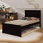 Lit plateforme simple avec lit gigogne simple sous le lit-2078650398