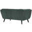 Bestow 64.5" Velvet Flared Arm Chesterfield Loveseat-367956959