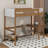 Twin Size Loft Bed With Desk, Boucle Upholstered Headboard And Footboard With Ladder