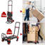 2-in-1 Sack Truck And Platform Trolley With Folding Box, Folding Transport Trolley Max. 150 Kg, Transport Trolley, 2 Bungees With Hooks, 3-level Height Adjustable, For Transport, Shopping, Camping-830680961